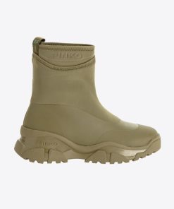 Donna PINKO Stivali | Moss Trek Boot Pelle Army Green