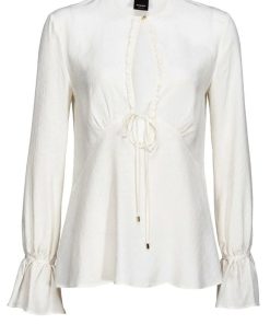 Donna PINKO Camicia | Camicia Bianco-Gelato Vaniglia