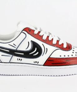 Donna NIKE Sneakers | Court Vision Bianco Rosso