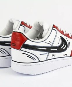 Donna NIKE Sneakers | Court Vision Bianco Rosso