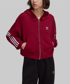 Donna ADIDAS ORIGINALS Felpa | Zip Hoodie Bordeaux