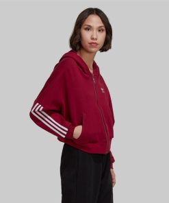 Donna ADIDAS ORIGINALS Felpa | Zip Hoodie Bordeaux