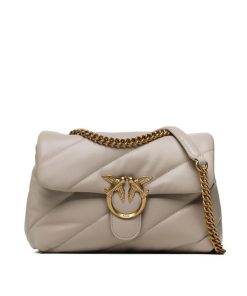 Donna PINKO Borsa | Borsa Grigio Pinguino-Antique Gold