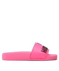 Donna LOVE MOSCHINO Ciabatta | Ciabatta Fluo Fuxia Nero