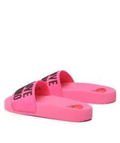 Donna LOVE MOSCHINO Ciabatta | Ciabatta Fluo Fuxia Nero