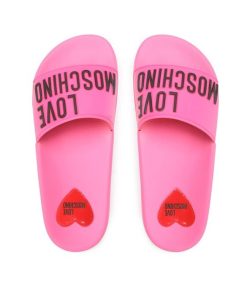 Donna LOVE MOSCHINO Ciabatta | Ciabatta Fluo Fuxia Nero