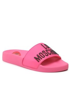 Donna LOVE MOSCHINO Ciabatta | Ciabatta Fluo Fuxia Nero