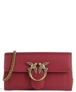 Donna PINKO Borsa | Borsa Dark Red-Antique Gold