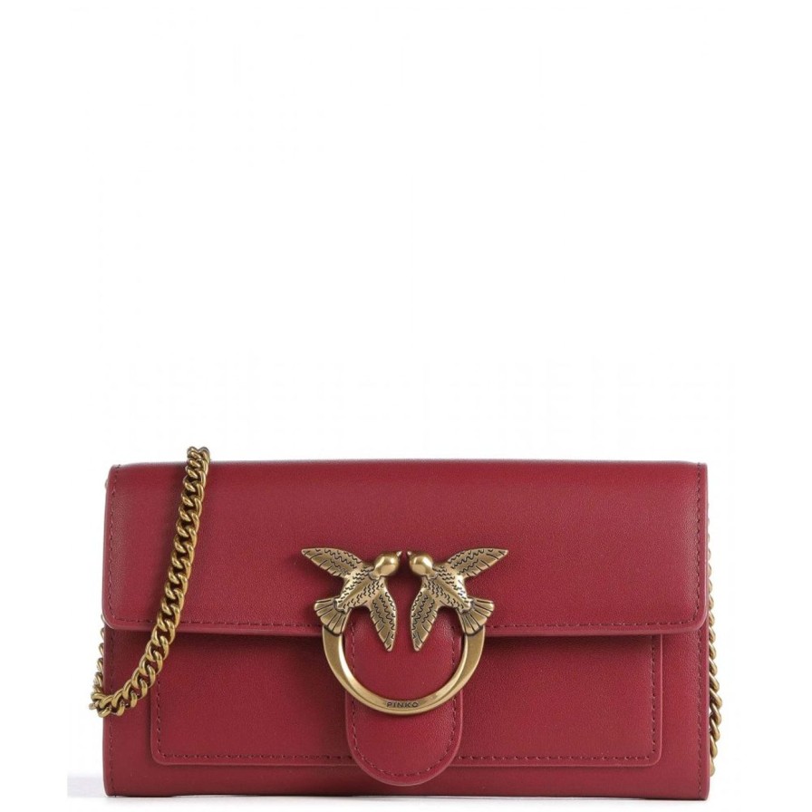 Donna PINKO Borsa | Borsa Dark Red-Antique Gold