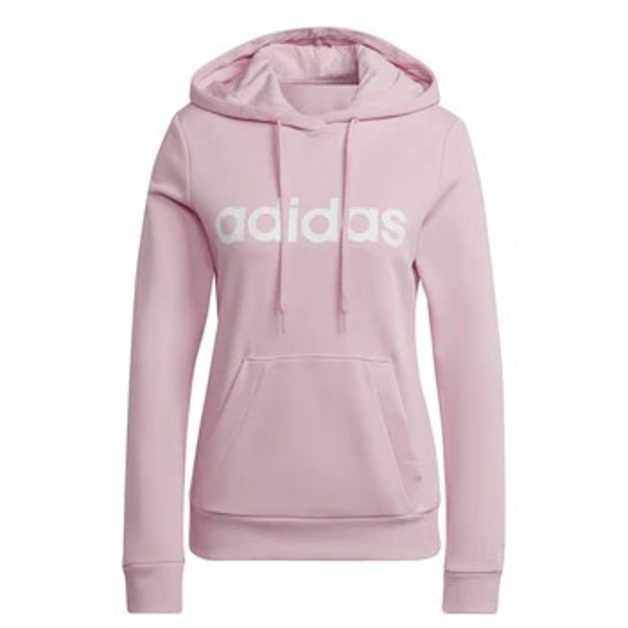 Donna ADIDAS Felpa | W Lin Ft Hd Rosa