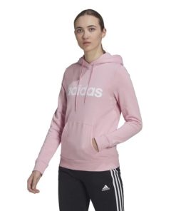 Donna ADIDAS Felpa | W Lin Ft Hd Rosa