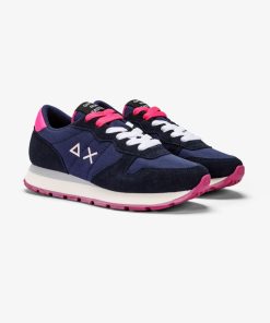 Donna SUN68 Sneakers | Ally Nylon Solid Navy Blue