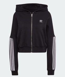 Donna ADIDAS ORIGINALS Felpa | Zip Hoodie Nero