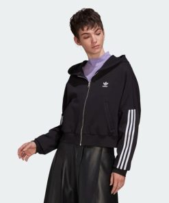 Donna ADIDAS ORIGINALS Felpa | Zip Hoodie Nero