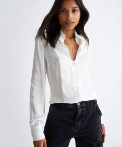 Donna LIU JO Camicia | Camicia Bianco Lana Logo