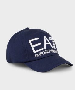 Donna EMPORIO ARMANI EA7 Cappello | Cappello Black Iris/White