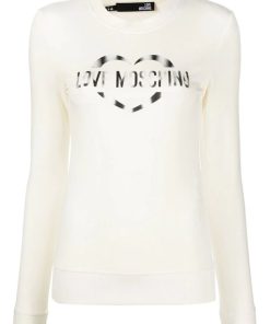 Donna LOVE MOSCHINO Felpa | Felpa Cream White