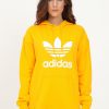 Donna ADIDAS ORIGINALS Felpa | Trf Hoodie Giallo