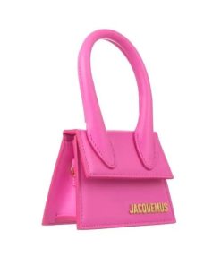 Donna JACQUEMUS Borsa | Le Chiquito. Mini Borsa A Mano In Pelle Firmata. Neon Pink