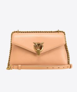 Donna PINKO Borsa | Borsa Tempesta Sabbia-Antique Gold