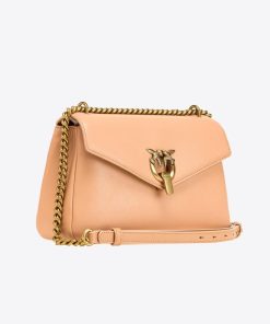 Donna PINKO Borsa | Borsa Tempesta Sabbia-Antique Gold