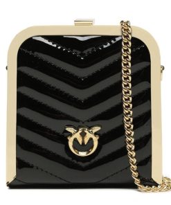 Donna PINKO Borsa | Borsa Nero Limousine-Shiny Gold