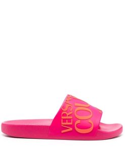 Donna VERSACE JEANS COUTURE Ciabatta | Ciabatta Hot Pink