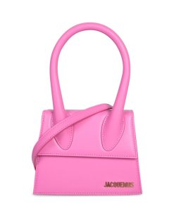 Donna JACQUEMUS Borsa | Le Chiquito Moyen Neon Pink