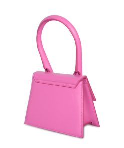 Donna JACQUEMUS Borsa | Le Chiquito Moyen Neon Pink