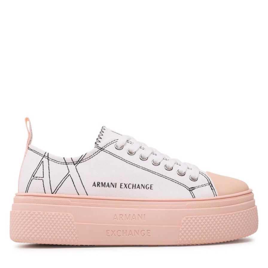 Donna ARMANI EXCHANGE Sneakers | Sneakers Optic White+Nude