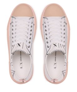 Donna ARMANI EXCHANGE Sneakers | Sneakers Optic White+Nude