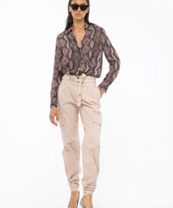 Donna PINKO Camicia | Camicia Mult.Marrone/Lilla