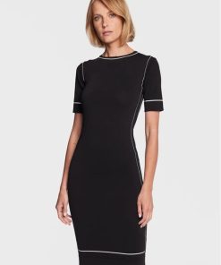 Donna FRACOMINA Abito | Knitted Mini Dress Black