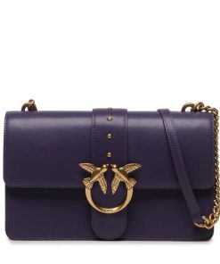 Donna PINKO Borsa | Borsa Viola Uva-Antique Gold