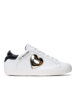 Donna LOVE MOSCHINO Sneakers | Sneakers Bia+Ner/Sp.Pla