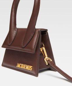 Donna JACQUEMUS Borsa | Le Chiquito. Mini Borsa A Mano In Pelle Firmata. Midnight Brown