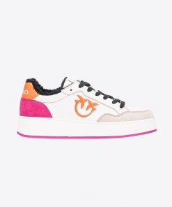 Donna PINKO Sneakers | Sneakers Off White/Arancio/Fuxia