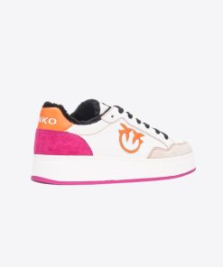 Donna PINKO Sneakers | Sneakers Off White/Arancio/Fuxia