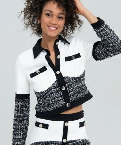 Donna FRACOMINA Giacca | Short Jacket Blackwhite