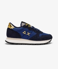 Donna SUN68 Sneakers | Ally Gold Navy Blue