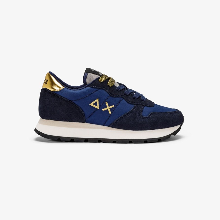 Donna SUN68 Sneakers | Ally Gold Navy Blue