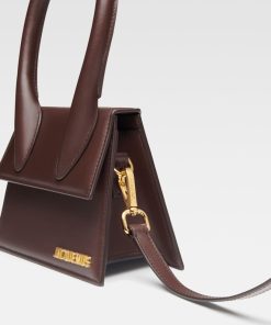 Donna JACQUEMUS Borsa | Le Chiquito Moyen Midnight Brown