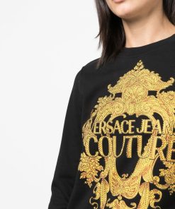 Donna VERSACE JEANS COUTURE Felpa | Sweatshirts Blackgold