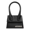 Donna JACQUEMUS Borsa | Le Chiquito. Mini Borsa A Mano In Pelle Firmata. Black Silver