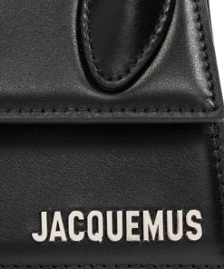 Donna JACQUEMUS Borsa | Le Chiquito. Mini Borsa A Mano In Pelle Firmata. Black Silver