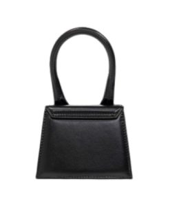 Donna JACQUEMUS Borsa | Le Chiquito. Mini Borsa A Mano In Pelle Firmata. Black Silver