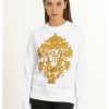 Donna VERSACE JEANS COUTURE Felpa | Sweatshirts Whitegold