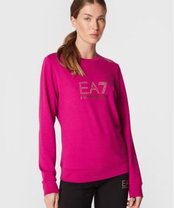 Donna EMPORIO ARMANI EA7 Felpa | Sweatshirt Festival Fuchsia