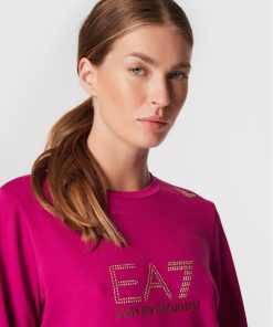 Donna EMPORIO ARMANI EA7 Felpa | Sweatshirt Festival Fuchsia