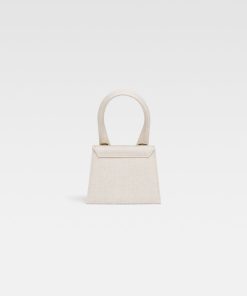 Donna JACQUEMUS Borsa | Le Chiquito. Mini Borsa A Mano In Pelle Firmata. Light Greige